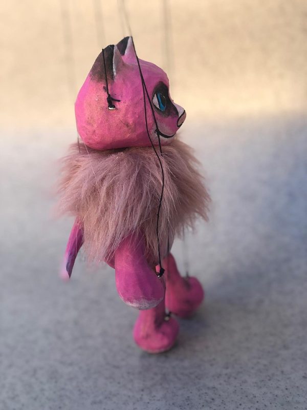 Pink cat puppet for sale - buy cheap marionettes