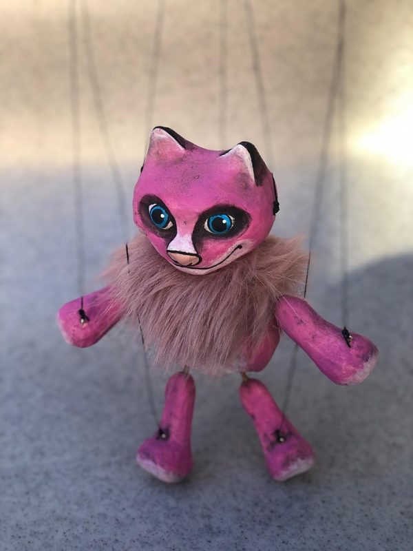 Pink cat puppet for sale - buy cheap marionettes