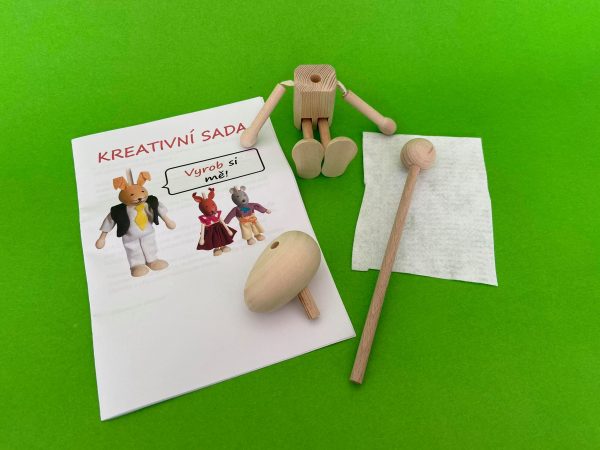 wooden puppet DIY animal to create