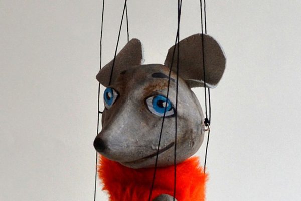 Black Mouse puppet axamarionettes e-shop