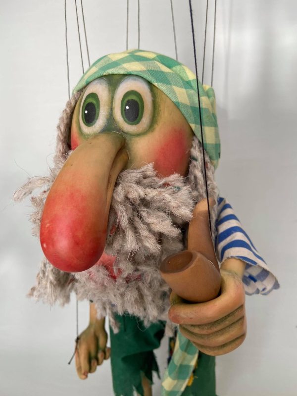Forest Elf original wooden marionette for sale - Axamarionettes