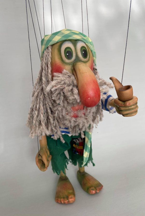 Water Goblin wooden puppet for sale - Axamarionettes
