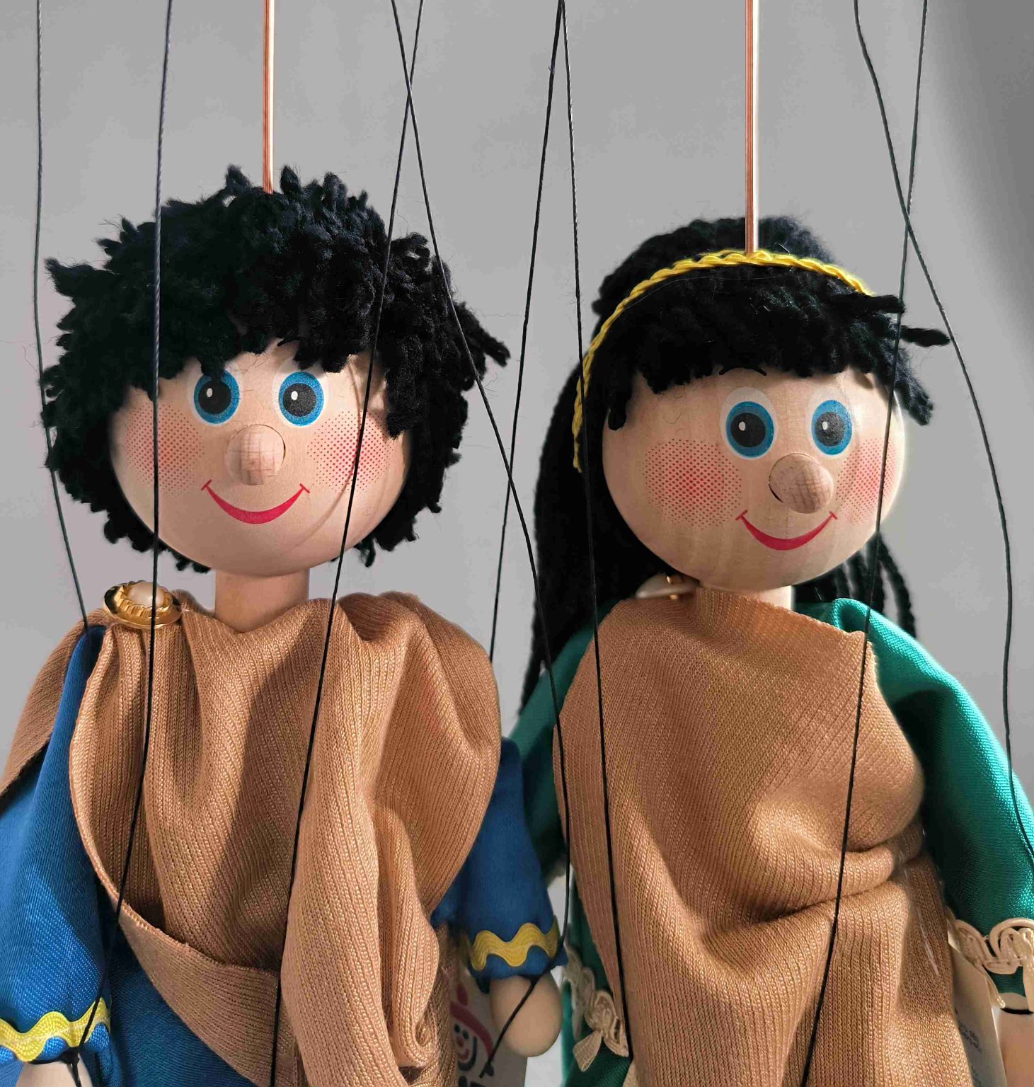 Perfect Puppet Ancient Duo - 2 puppets - Perfect Harmony | AxaMarionettes