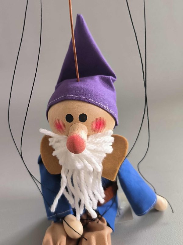 Dwarf Sneezy wooden Czech puppet for sale for sale