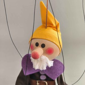 Dwarf Bashful small wooden Czech puppet for sale