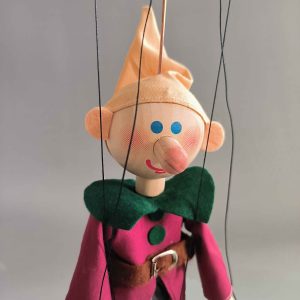Dopey Dwarf wooden Czech puppet for sale
