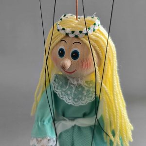 Magical Fairy smade of wood Czech puppet