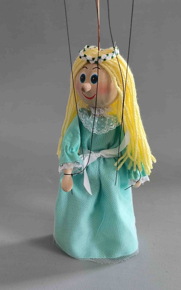 Fairy small wooden Czech puppet