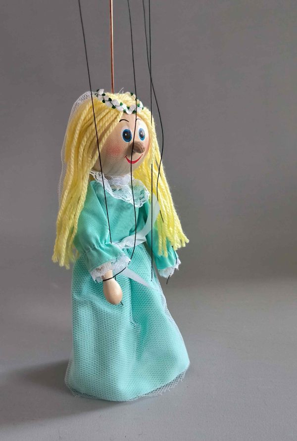Fairy small wooden Czech puppet