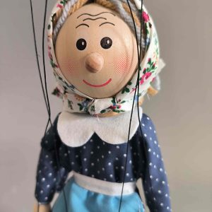 Grandmother puppet - buy wooden Czech puppets