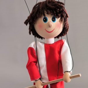 Hockey player wooden Czech puppet