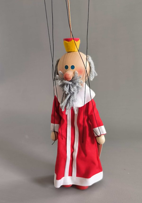 King small wooden Czech puppet