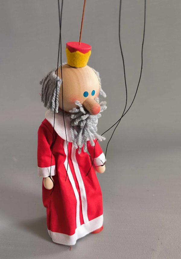 King small wooden Czech puppet