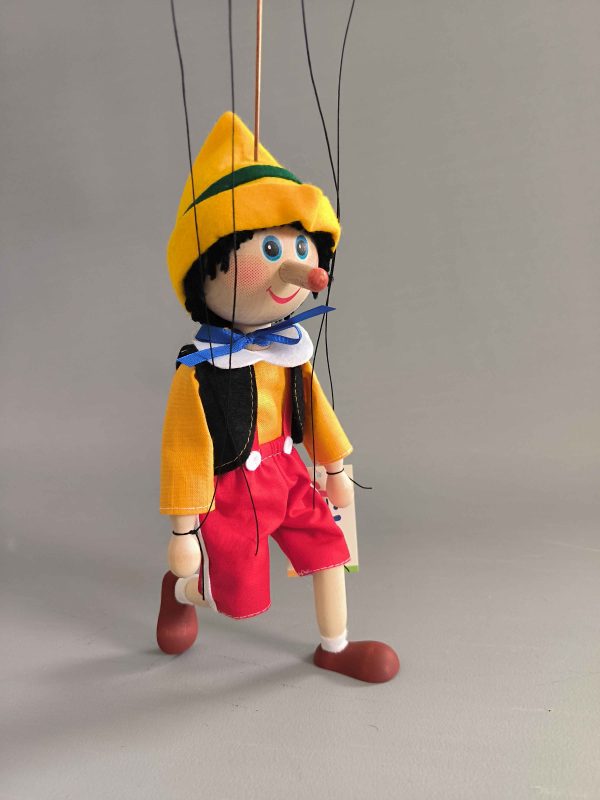 Pinocchio wooden Czech puppet
