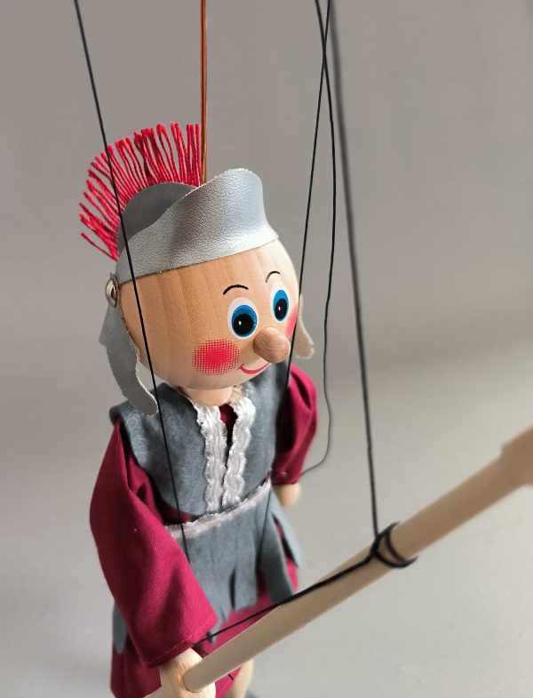 Ancient Soldier buy small wooden Czech puppet
