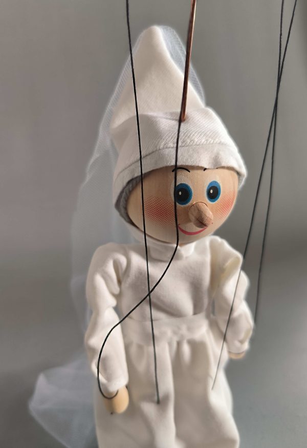 White Lady wooden Czech puppet