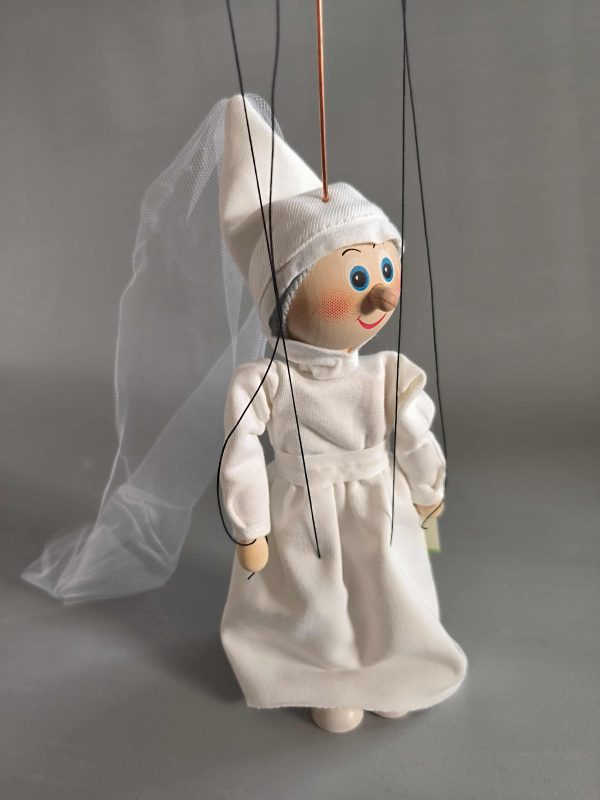 White Lady wooden Czech puppet