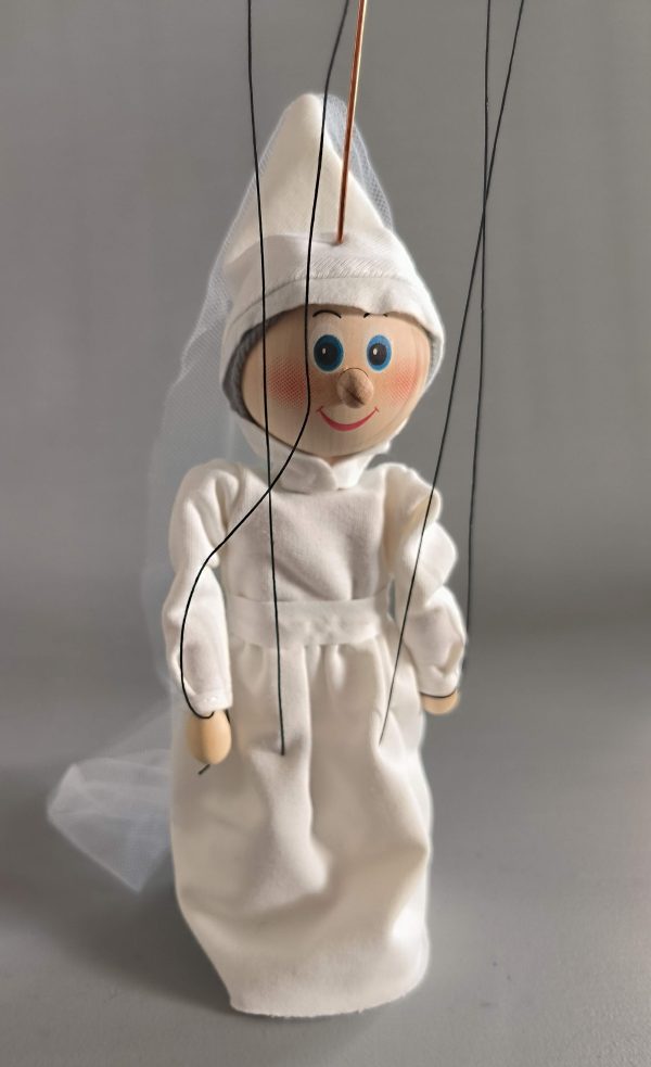 White Lady wooden Czech puppet