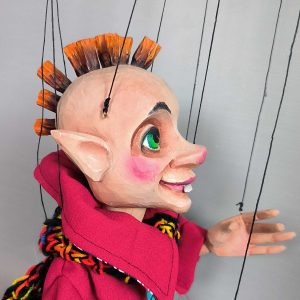 Smile Punky original wooden marionette for sale - Axamarionettes shop