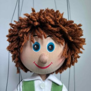 Brave Village Boy Marionette - puppets for sale