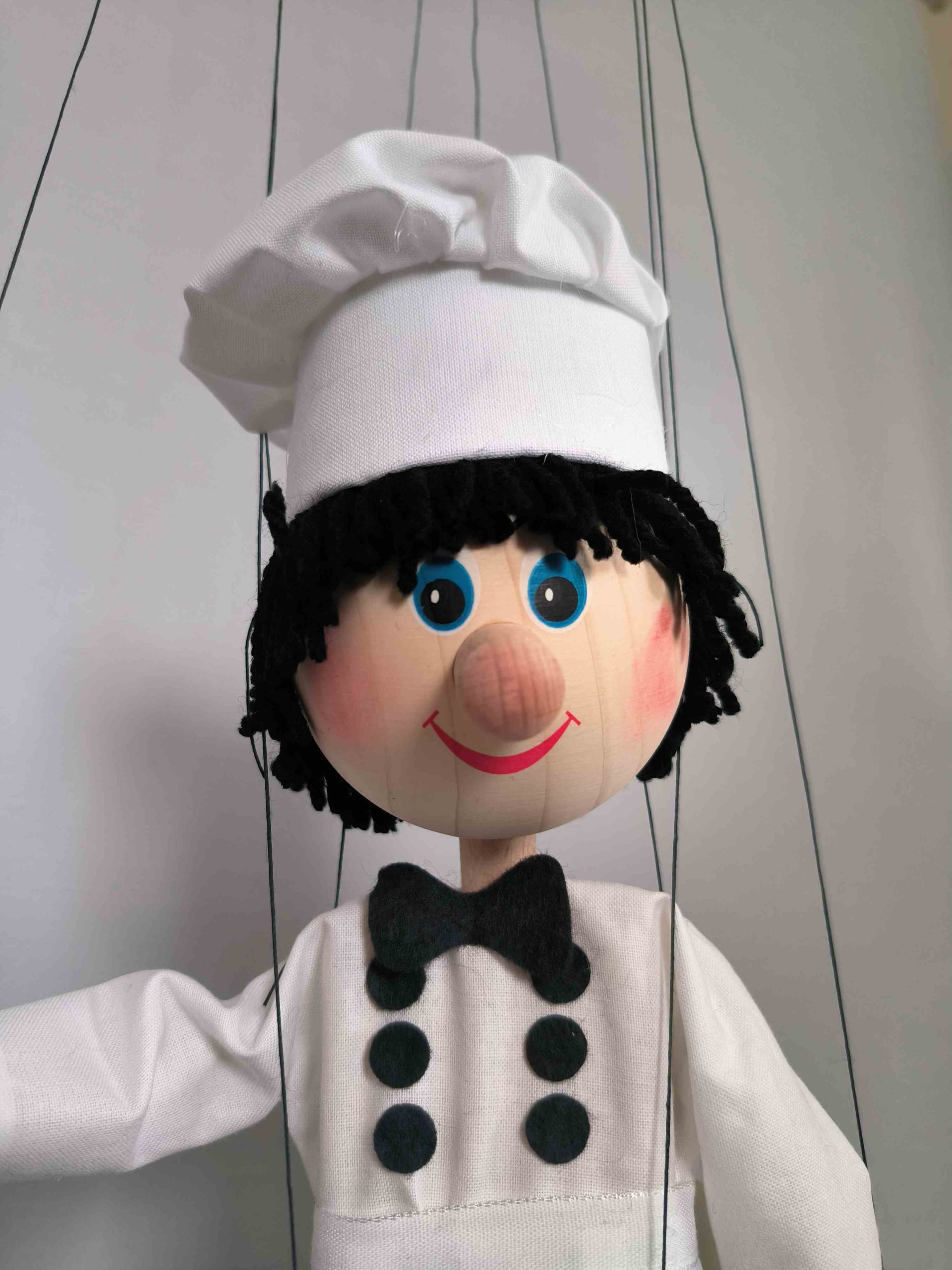 Cheerful Master Chef Marionette - puppets for sale Axamarionettes