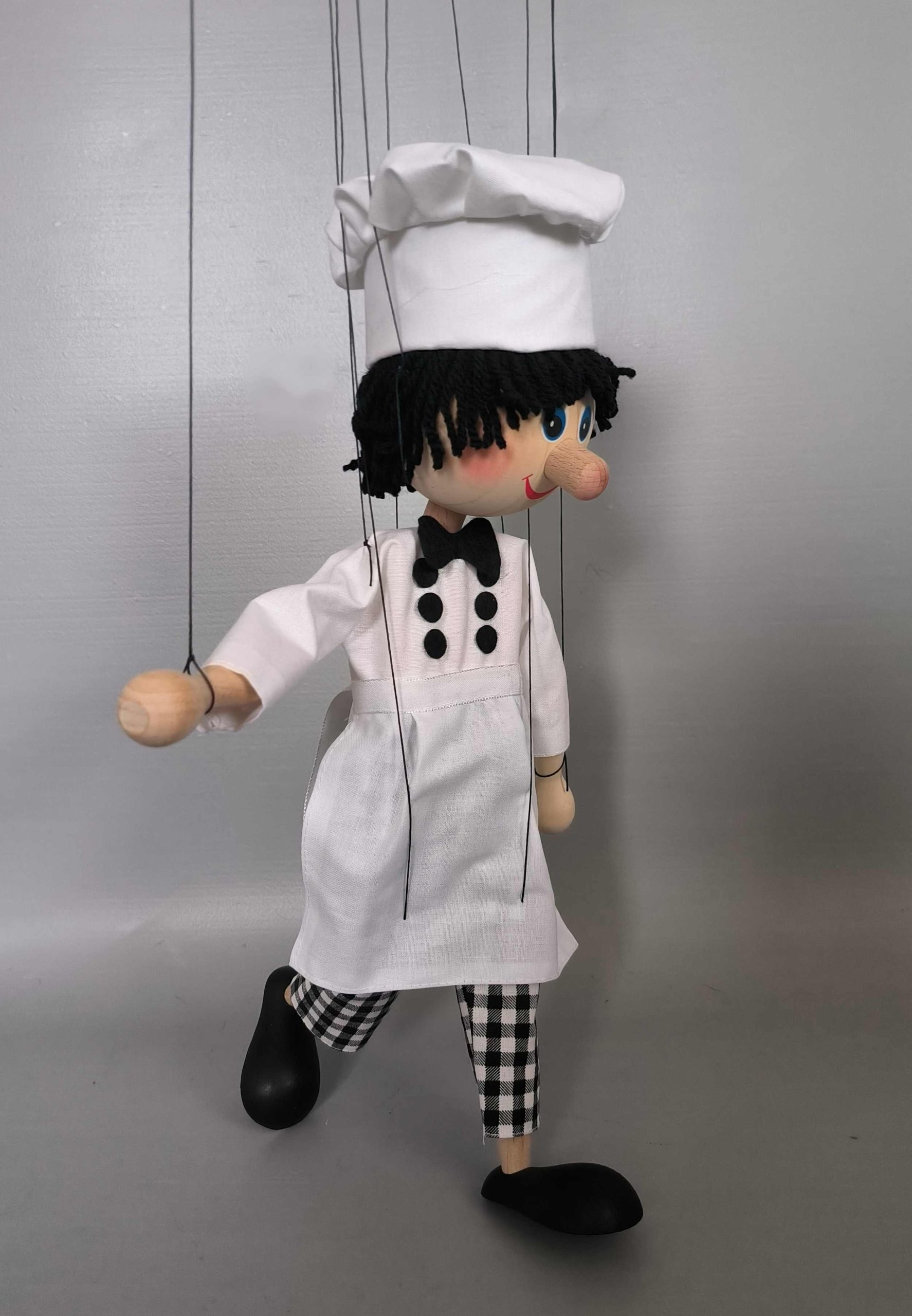 Cheerful Master Chef Marionette - puppets for sale Axamarionettes