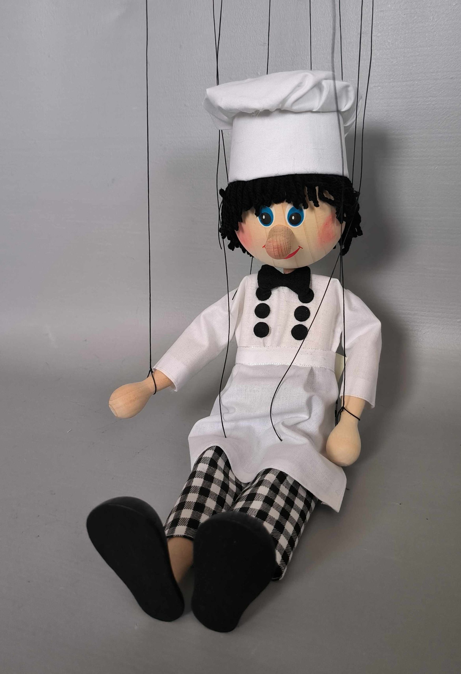 Cheerful Master Chef Marionette - puppets for sale Axamarionettes