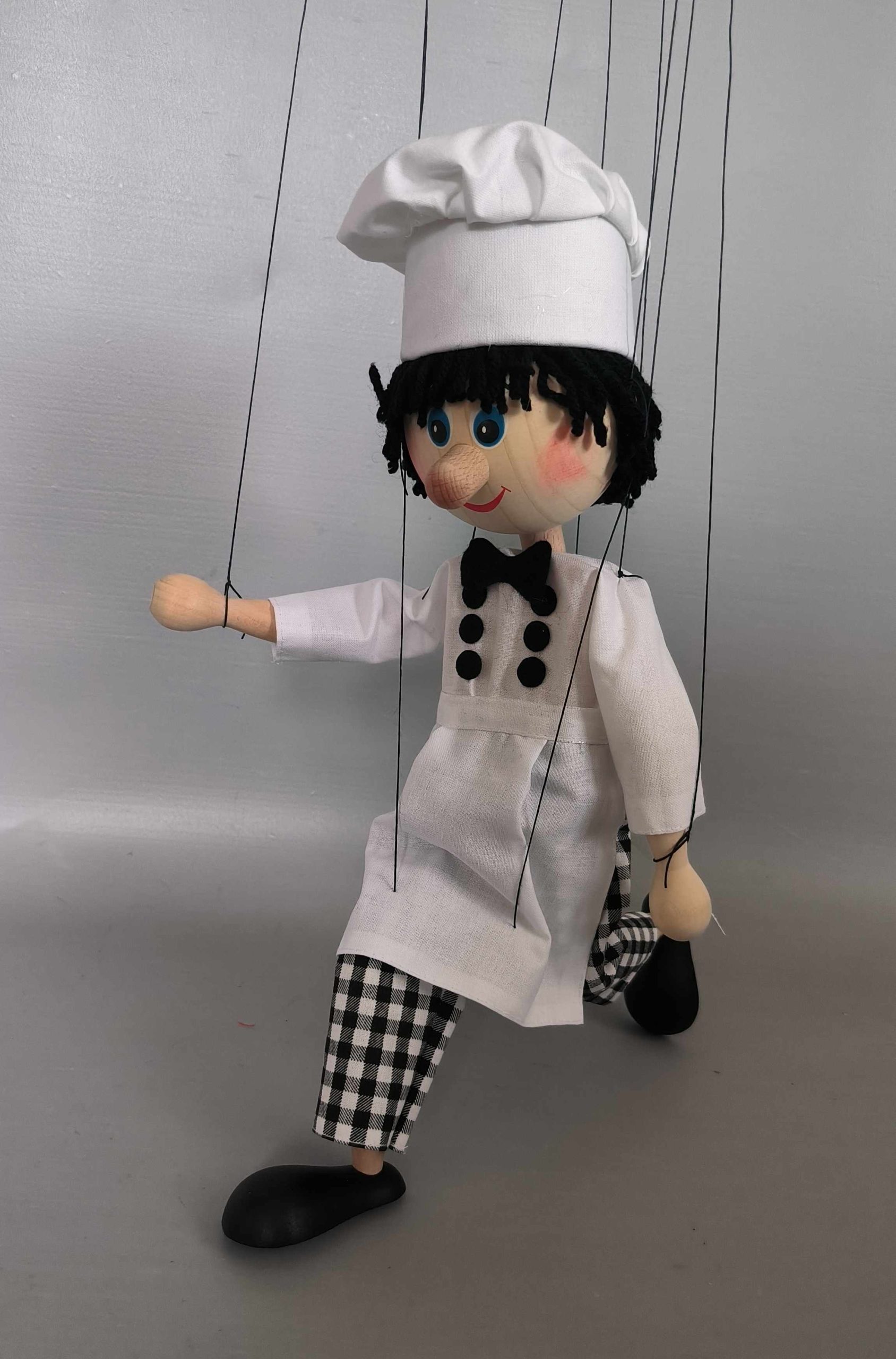 Cheerful Master Chef Marionette - puppets for sale Axamarionettes
